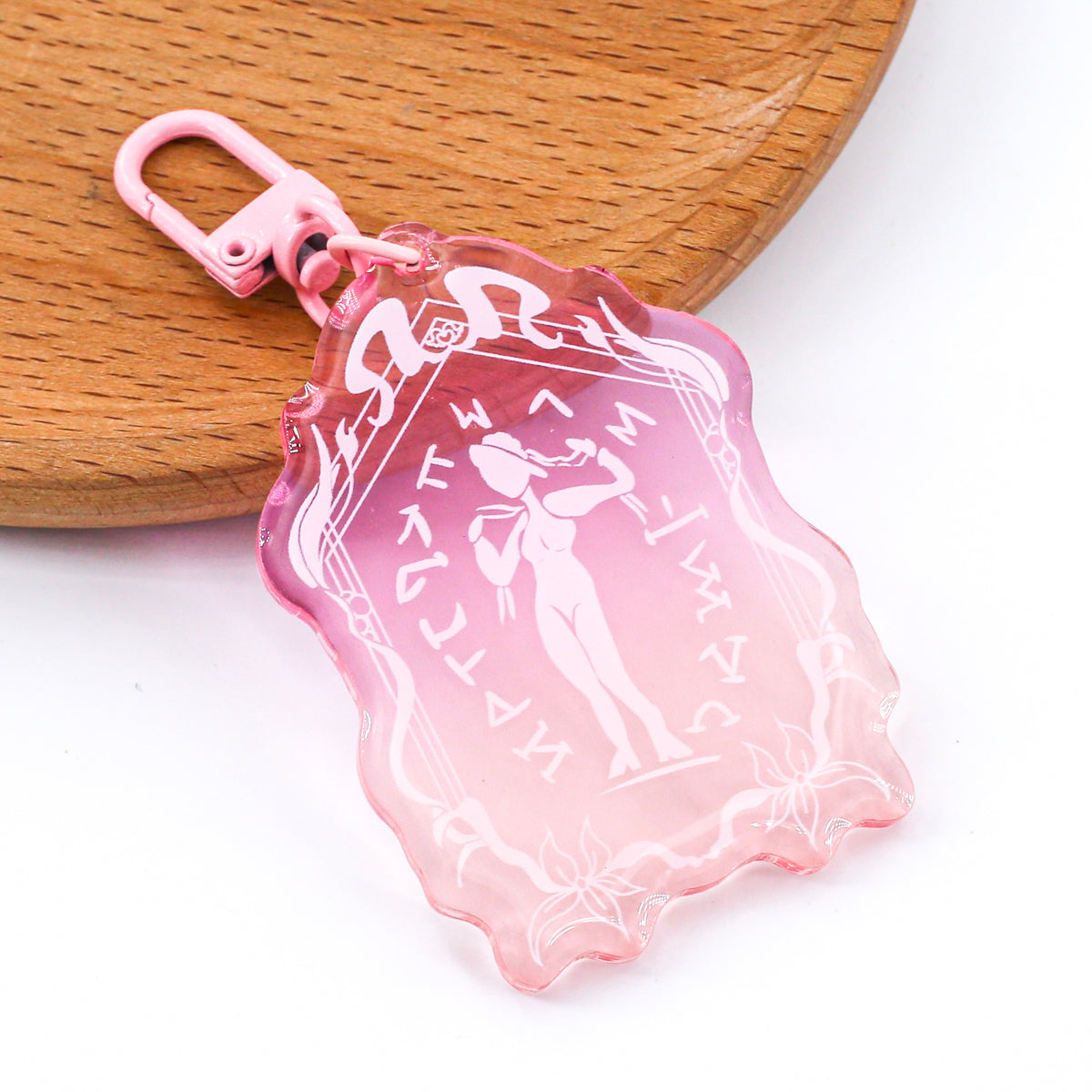 Aphrodite Resin Stained Glass Acrylic Keychain Charm