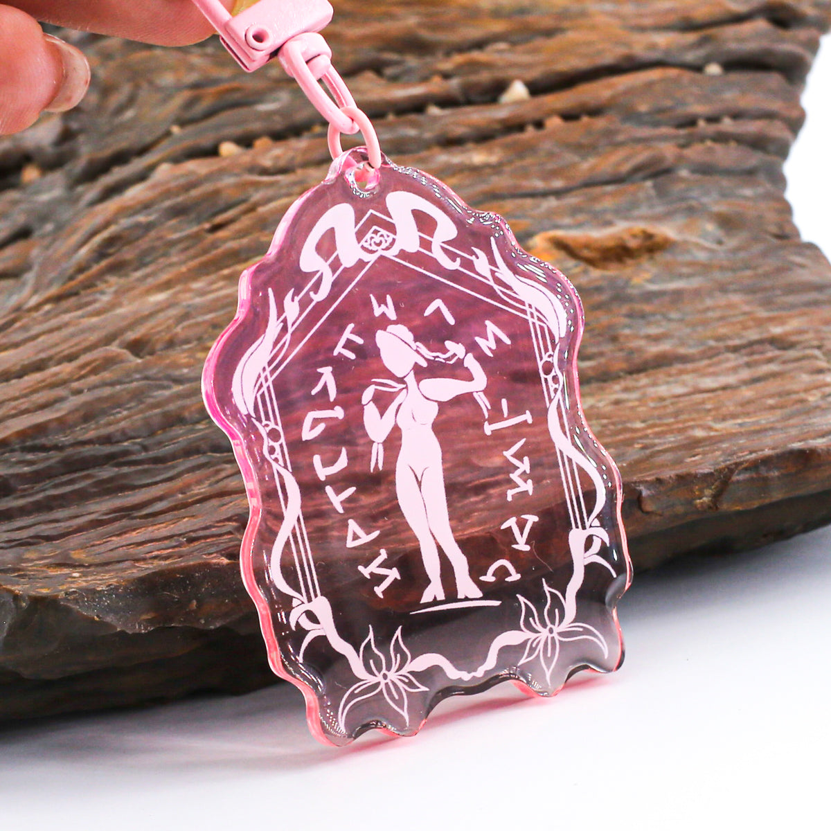 Aphrodite Resin Stained Glass Acrylic Keychain Charm