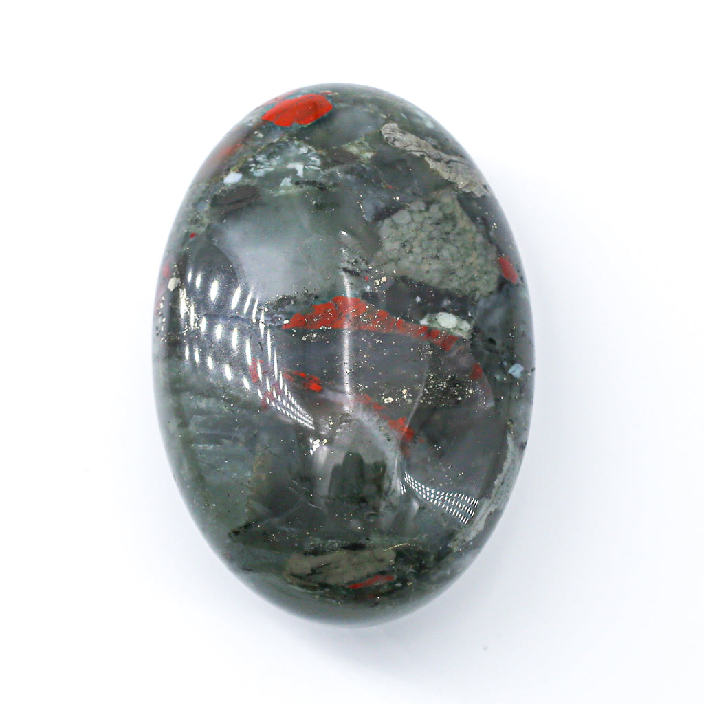 Helios, Zodiac Cycle Palm Stone（African Bloodstone） 6cm/4.5cm
