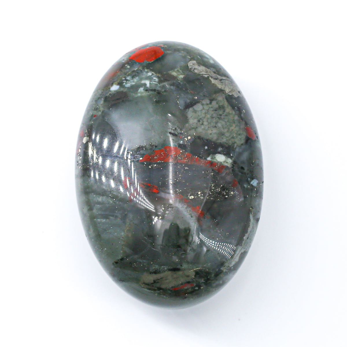 Helios, Zodiac Cycle Palm Stone（African Bloodstone） 6cm/4.5cm