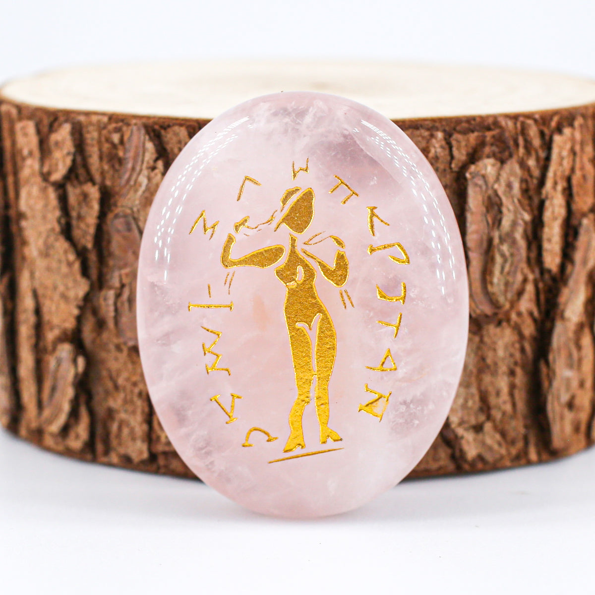 Aphrodite Palm Stone （Rose Quartz） 4.5cm