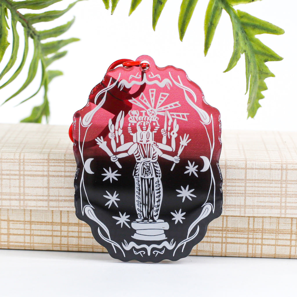 Hecate Resin Stained Glass Acrylic Keychain Charm