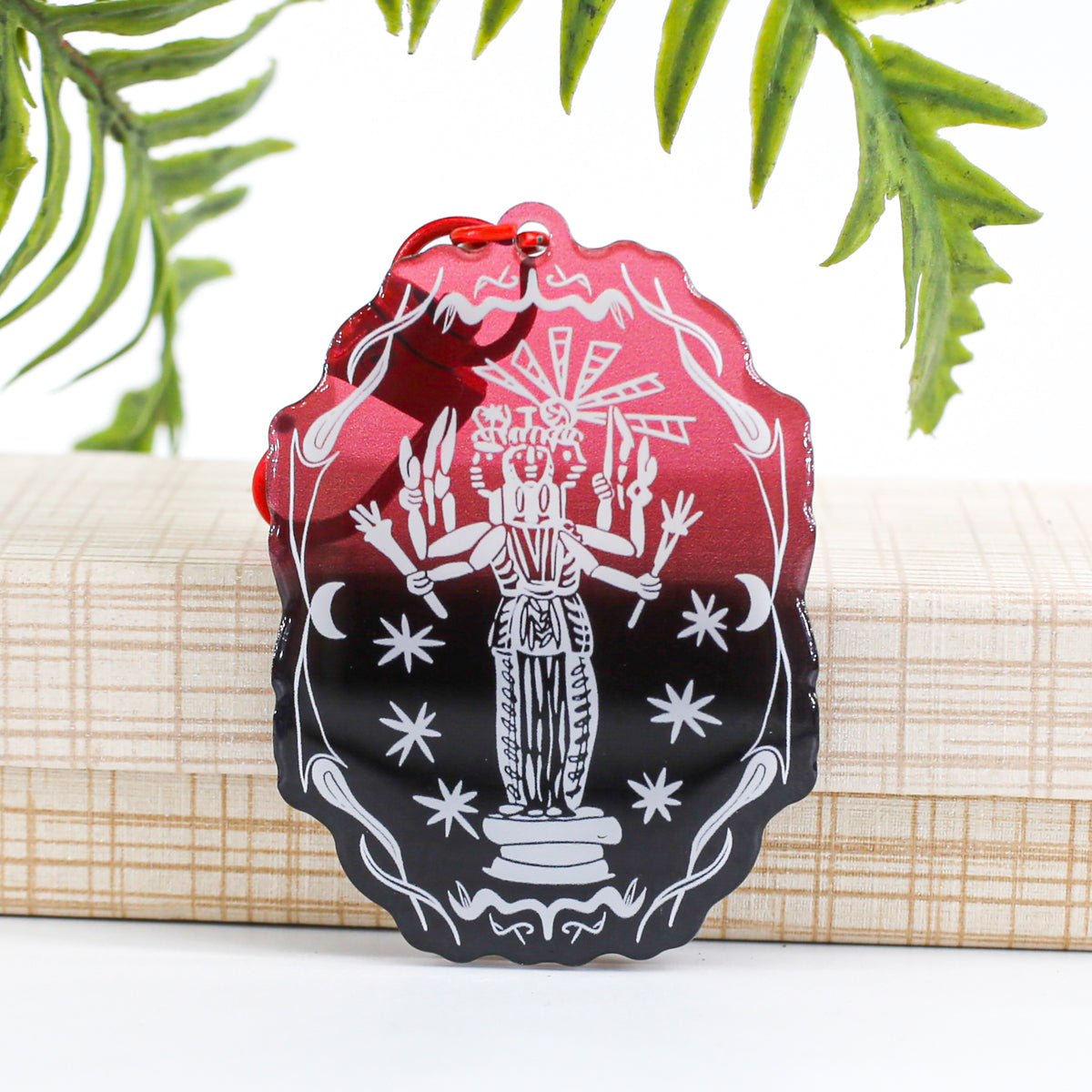 Hecate Resin Stained Glass Acrylic Keychain Charm