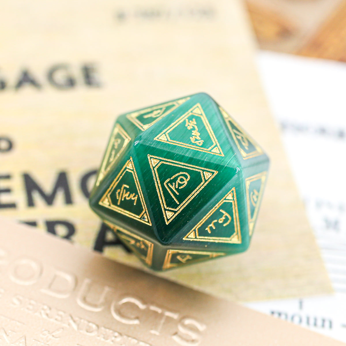Twenty-Sided Die of Egyptian Deity Names