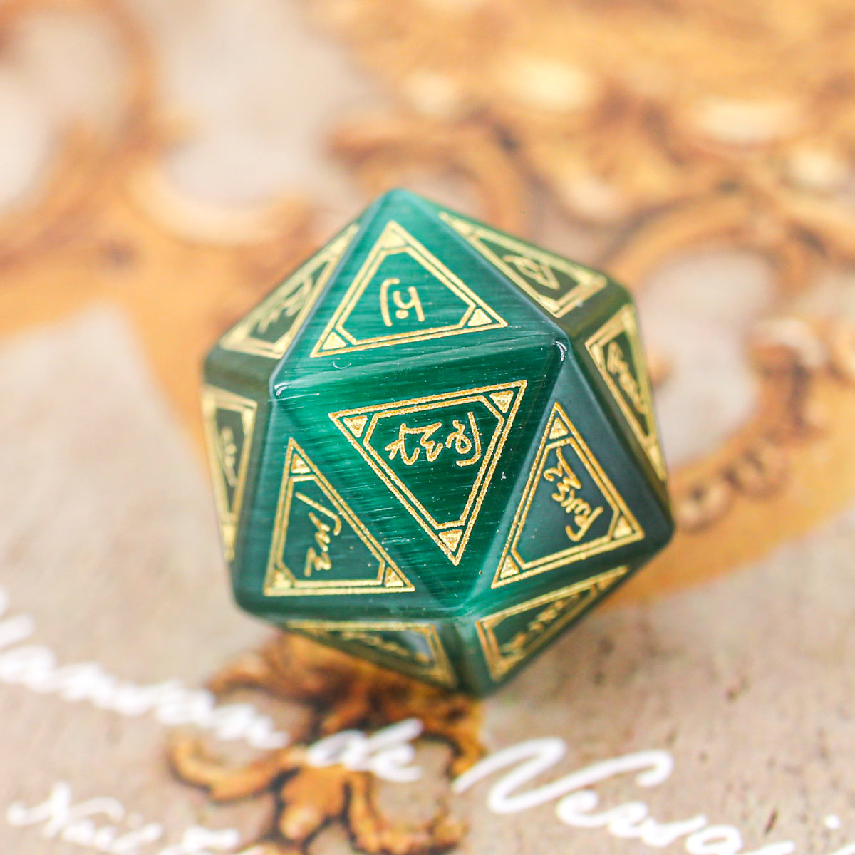 Twenty-Sided Die of Egyptian Deity Names