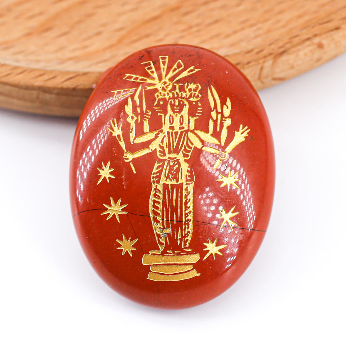 Hecate’s Divine Palm Stone( red jasper)  6cm/4.5cm